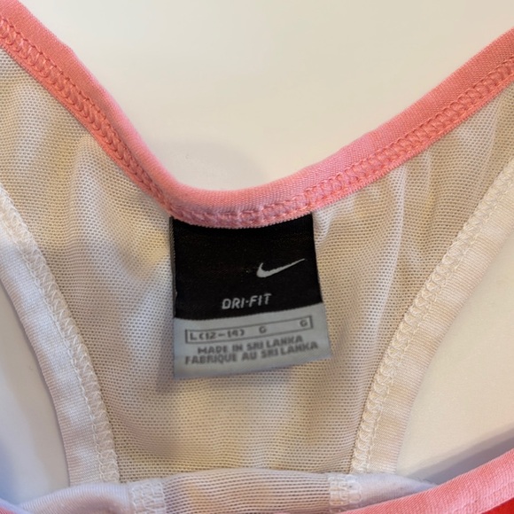 Nike Red and White Athletic Tank Top - Picture 2 of 3